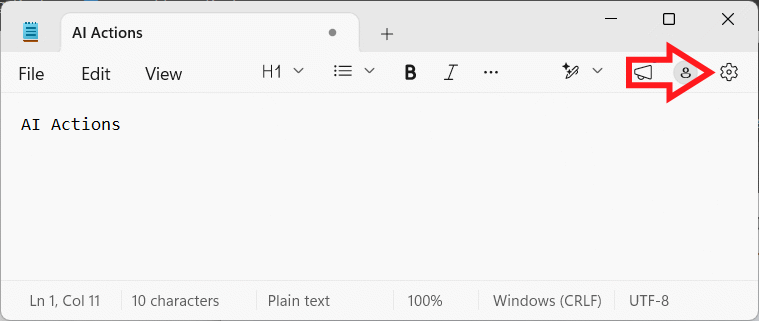 images 1 of How to disable formatting and Copilot in Notepad on Windows 11