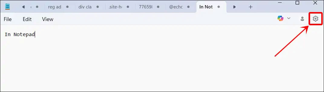 images 1 of How to disable formatting and Copilot in Notepad on Windows 11