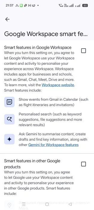 How to disable Gemini in Gmail and other Google Workspace apps Picture 9