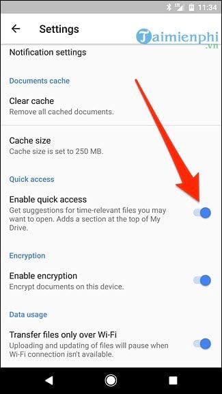 How to disable Quick Access shortcut on Google Drive Picture 11