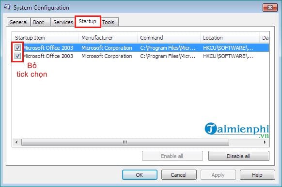 Picture 4 of How to disable software that starts with Windows 7