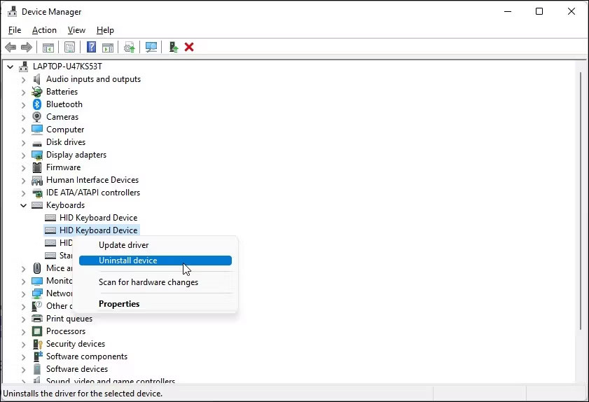 How to disable the built-in laptop keyboard in Windows Picture 2