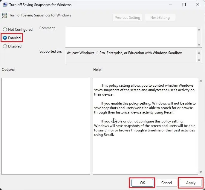 How to disable Windows Recall on Copilot+ PC Picture 14