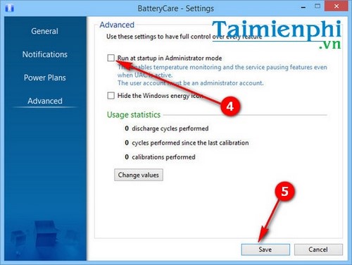 Picture 3 of How to display CPU and HDD temperatures on BatteryCare