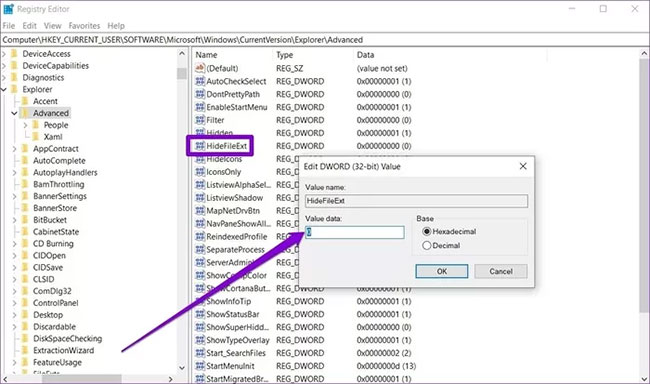 How to display file extensions and view file extensions on Windows 11/10/7/8 Picture 9
