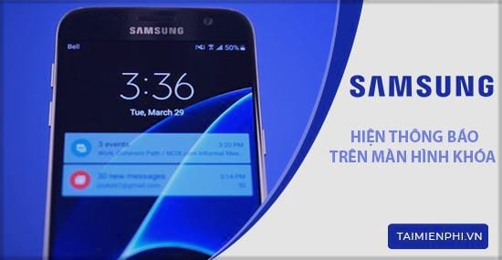 Picture 1 of How to display notifications on the Samsung lock screen