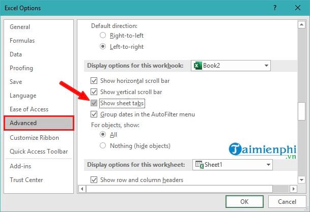 How to display Sheet Tab in Excel when hidden, not displayed Picture 3