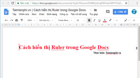 images 1 of How to display the Ruler in Google Docs