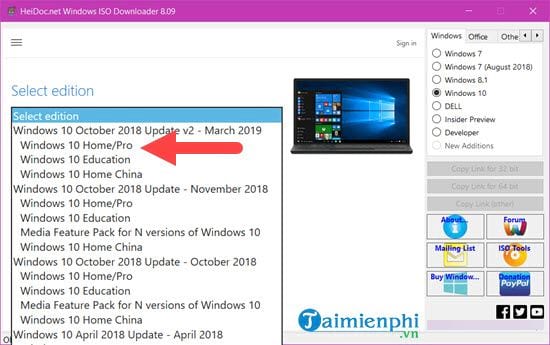 Picture 10 of How to download the original Windows 10 ISO file from Microsoft