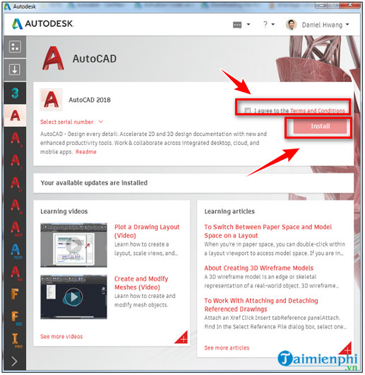 Picture 6 of How to download and install AutoCAD 2018