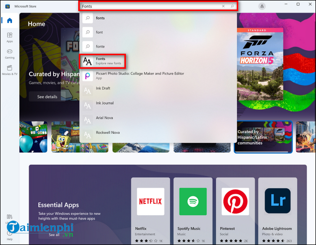 How to download and install fonts on Windows 11 simply Picture 1