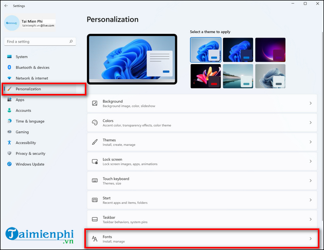 How to download and install fonts on Windows 11 simply Picture 5