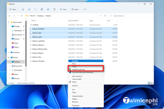 How to download and install fonts on Windows 11 simply Picture 9