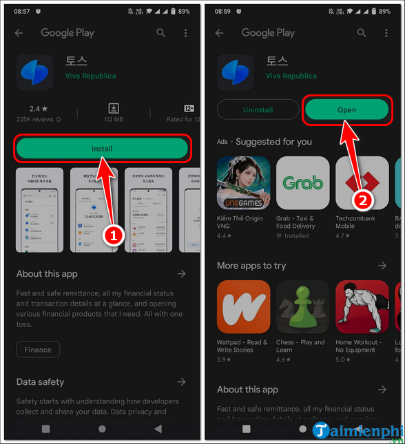 How to download and install Toss on your phone, a walking app to make money Picture 1