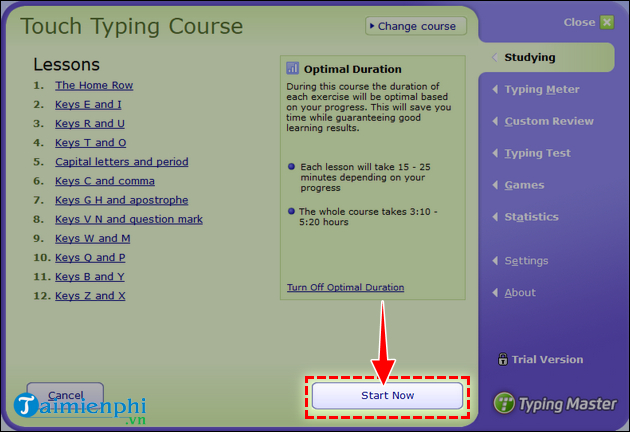 Picture 14 of How to download and install Typing Master 10, a software for typing with ten fingers.