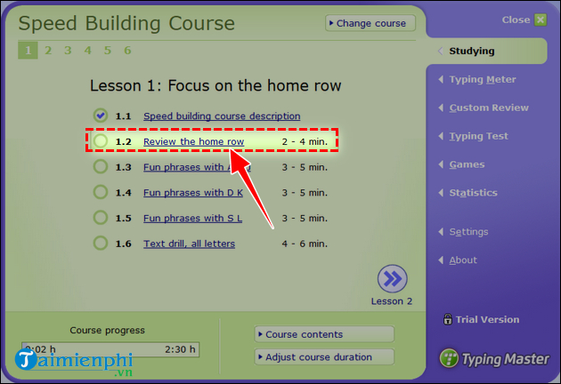 Picture 15 of How to download and install Typing Master 10, a software for typing with ten fingers.
