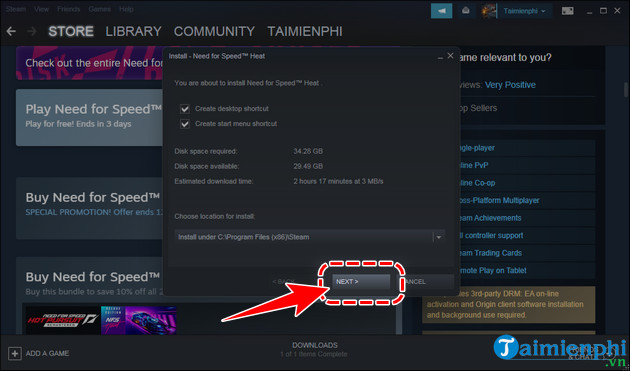 How to download and play Need for Speed ​​Heat for free Picture 4