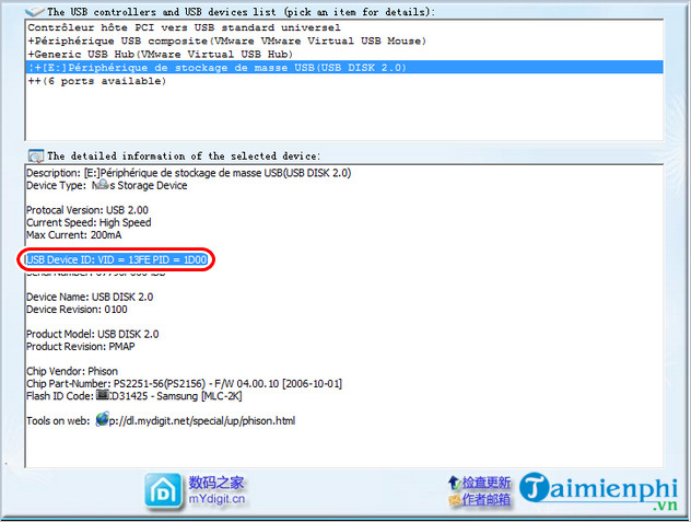 How to download and use ChipGenius to check USB information Picture 4