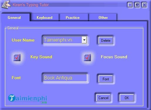 Picture 16 of How to download and use Kiran's Typing Tutor to practice 10-finger typing.