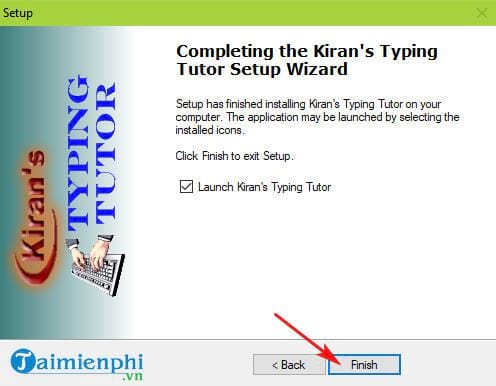 Picture 3 of How to download and use Kiran's Typing Tutor to practice 10-finger typing.