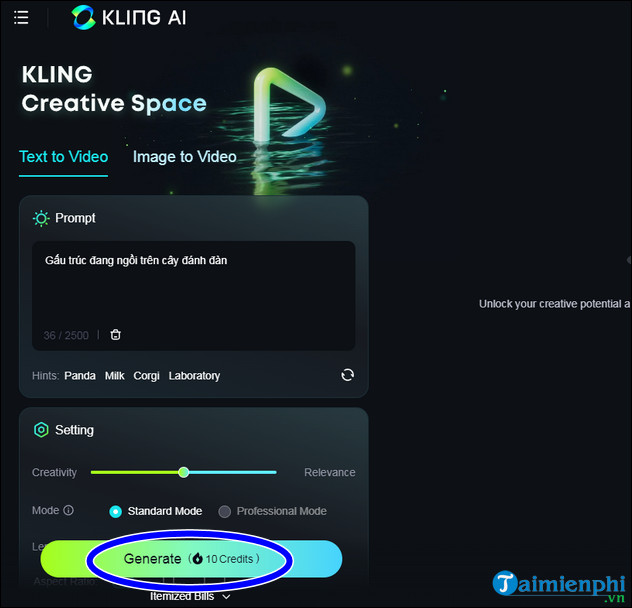How to download and use Kling AI to create videos from available text and images Picture 7