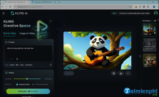 How to download and use Kling AI to create videos from available text and images Picture 8