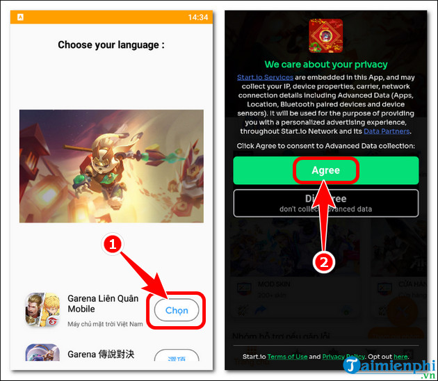 How to download and use Nox Mod Skin Lien Quan on phone Picture 2