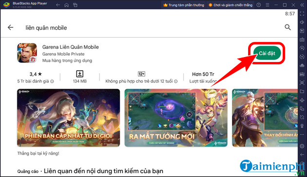 How to download Lien Quan Mobile for PC using emulator software Picture 5