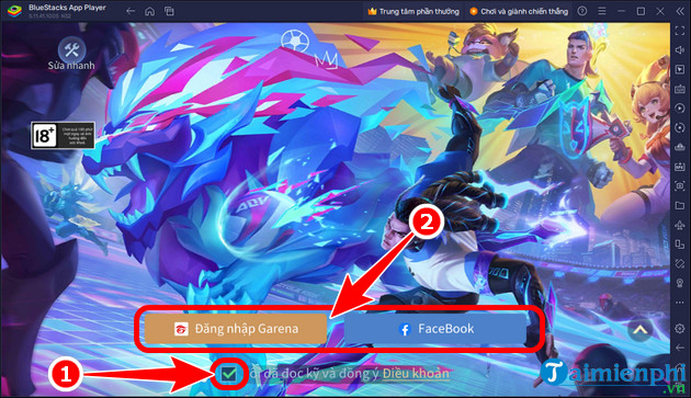How to download Lien Quan Mobile for PC using emulator software Picture 8