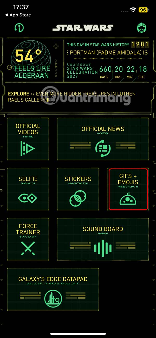 Instructions for downloading Star Wars emoji for iPhone Picture 1