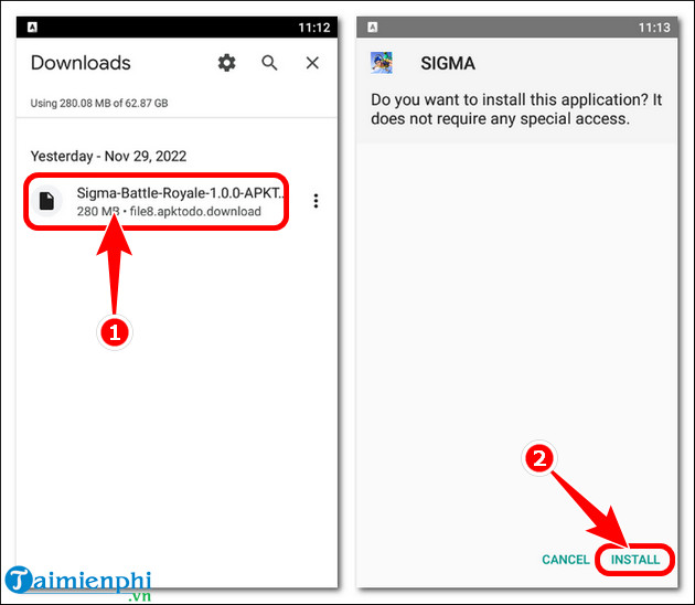How to download the latest Sigma Battle Royale on your phone Picture 1