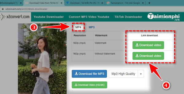 How to download TikTok videos without watermark on computer using x2convert Picture 3
