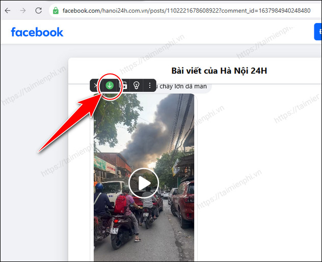 How to download videos in Facebook comments to your computer or phone Picture 1