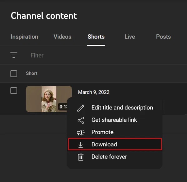 Picture 3 of How to download YouTube Shorts