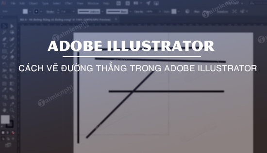 Picture 1 of How to draw a straight line in Adobe Illustrator