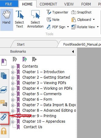 Picture 3 of How to easily attach files to a PDF file using Foxit Reader