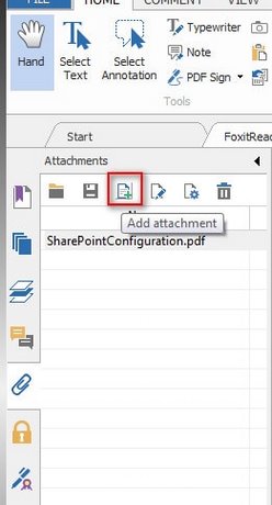 Picture 4 of How to easily attach files to a PDF file using Foxit Reader