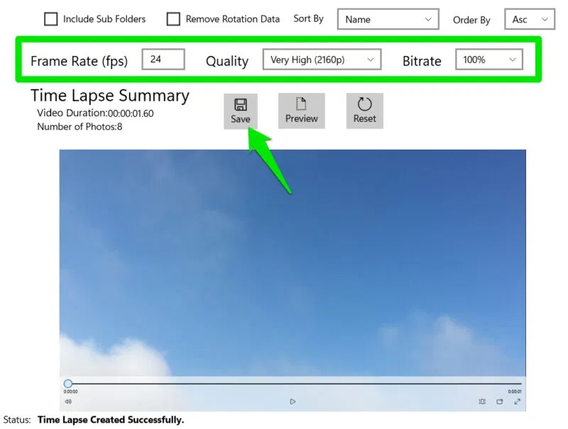 How to Easily Create Time-lapse Videos from Photos on Windows Picture 2