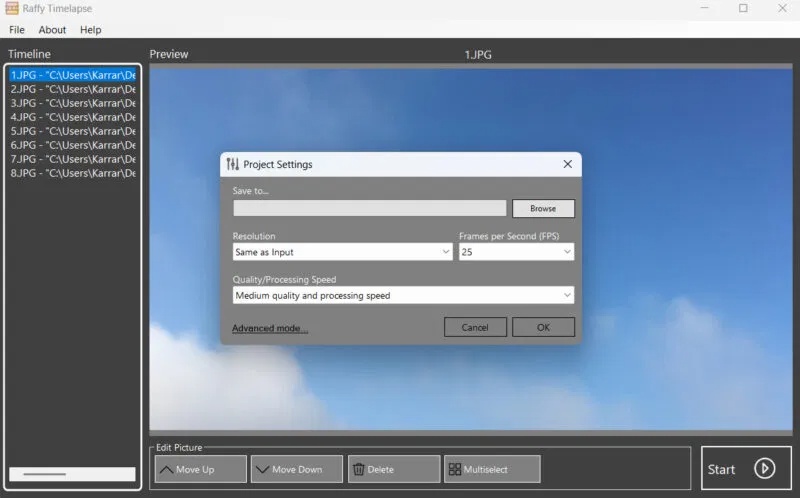 How to Easily Create Time-lapse Videos from Photos on Windows Picture 3