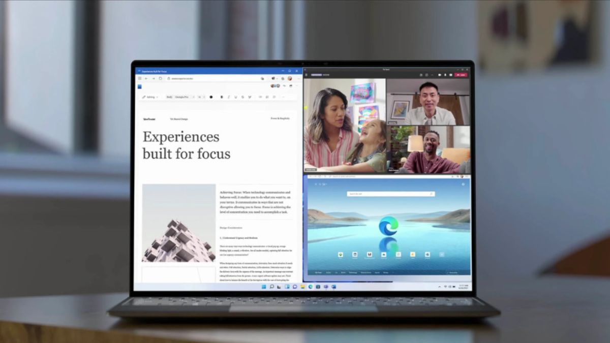 Picture 1 of How to easily split the screen on a Windows or Macbook computer.
