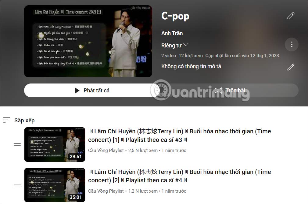 How to edit and share YouTube playlists Picture 2