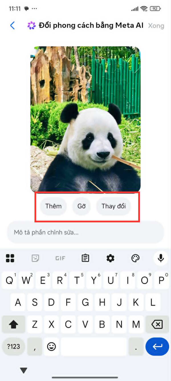 Picture 3 of How to edit images using AI in Messenger