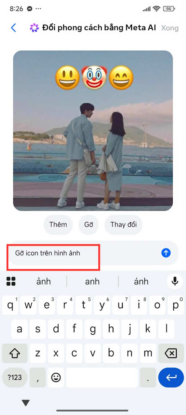 Picture 6 of How to edit images using AI in Messenger