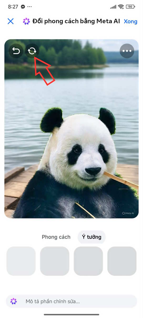 Picture 9 of How to edit images using AI in Messenger