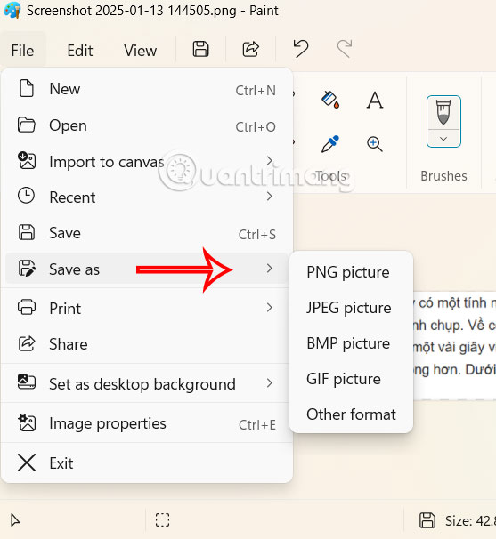 How to Edit Photos in Paint from the Snipping Tool Picture 4