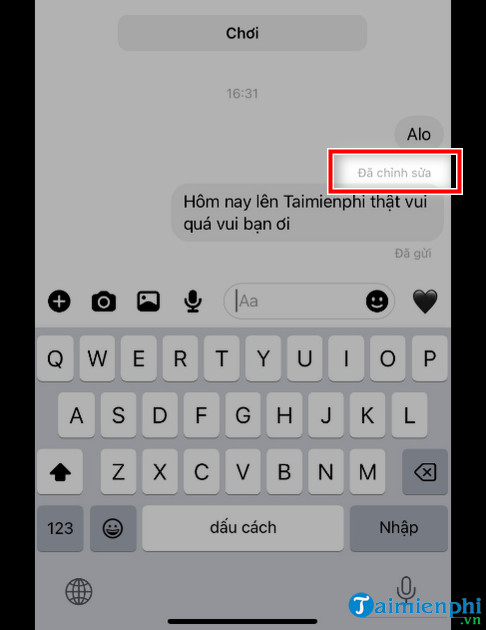 How to edit sent messages on Messenger Android, iPhone and PC Picture 3