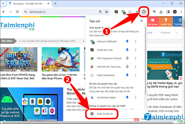 Picture 4 of How to effectively fix the IDM error of not capturing YouTube links on Chrome