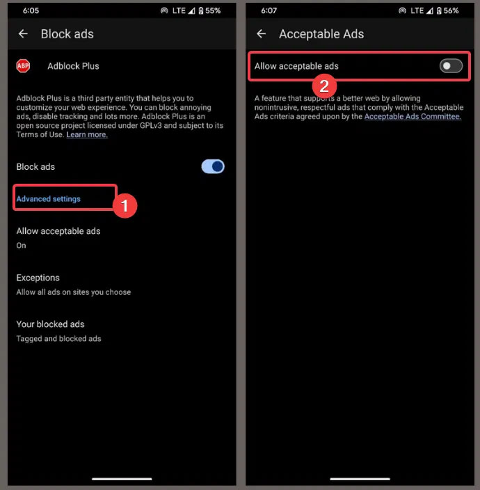 How to enable the built-in ad blocker in Microsoft Edge on Android Picture 3