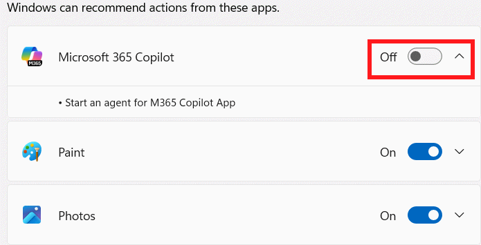 images 1 of How to enable and disable AI Actions in Windows 11