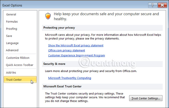 How to enable and disable macros in Excel Picture 6